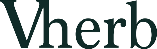 Vherb logo, dark green